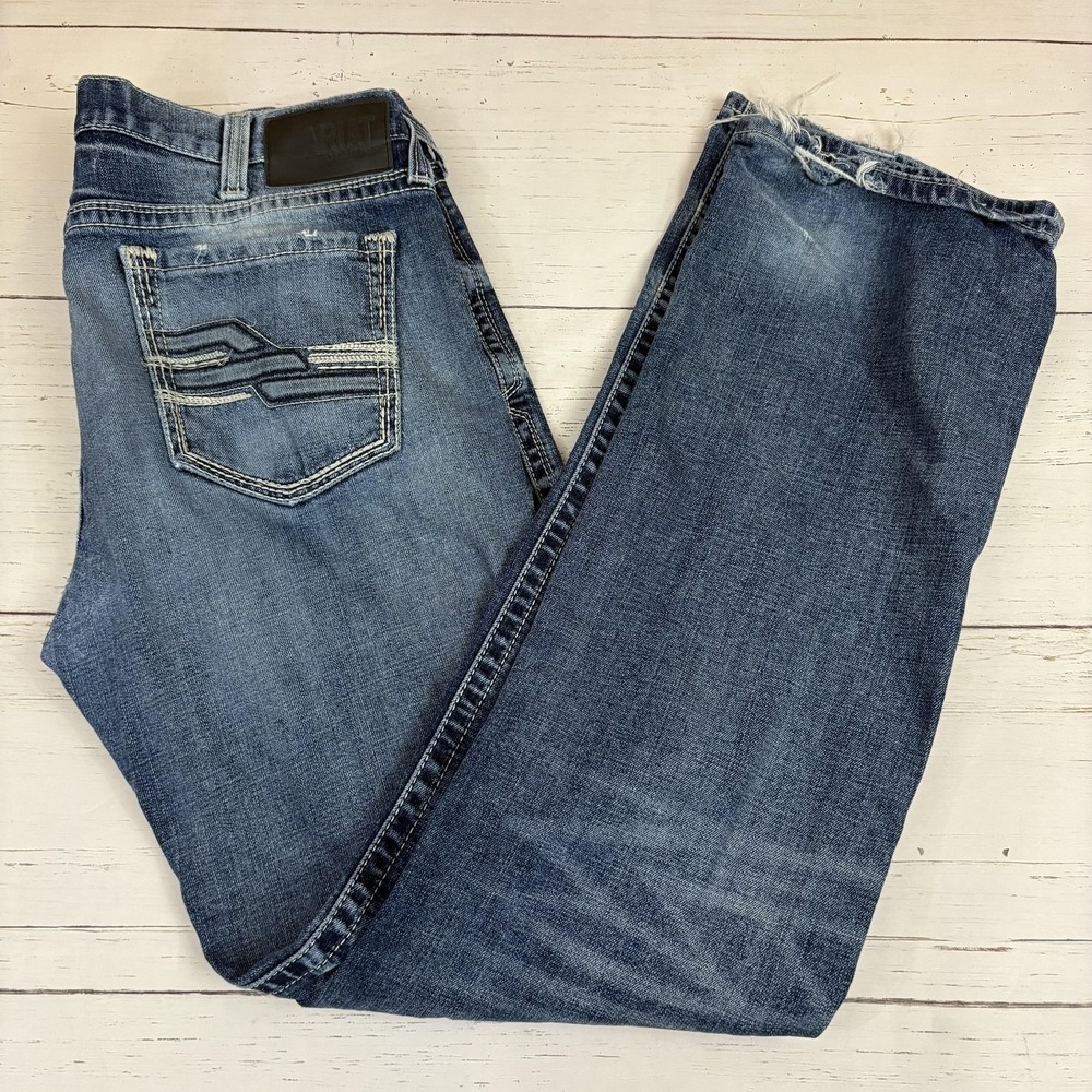 Ariat M7 Rocker Boot Jeans Mens Size 36 (36X35) Slim Bootcut Distressed